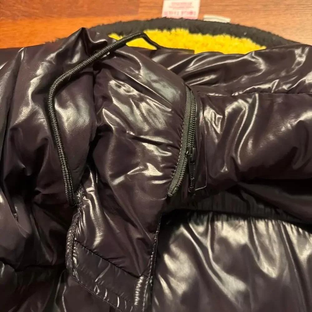 Forever 21 High-Shine Hooded Puffer Jacket Coat with hood XL